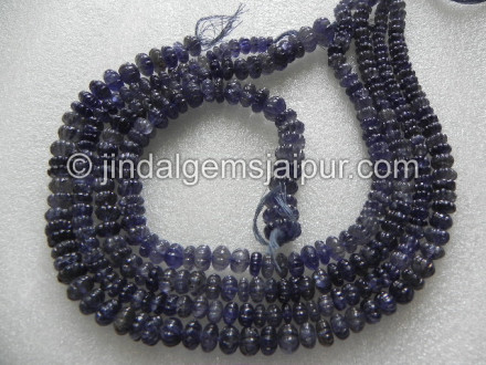 Iolite Carved Pumpkins Shape Beads